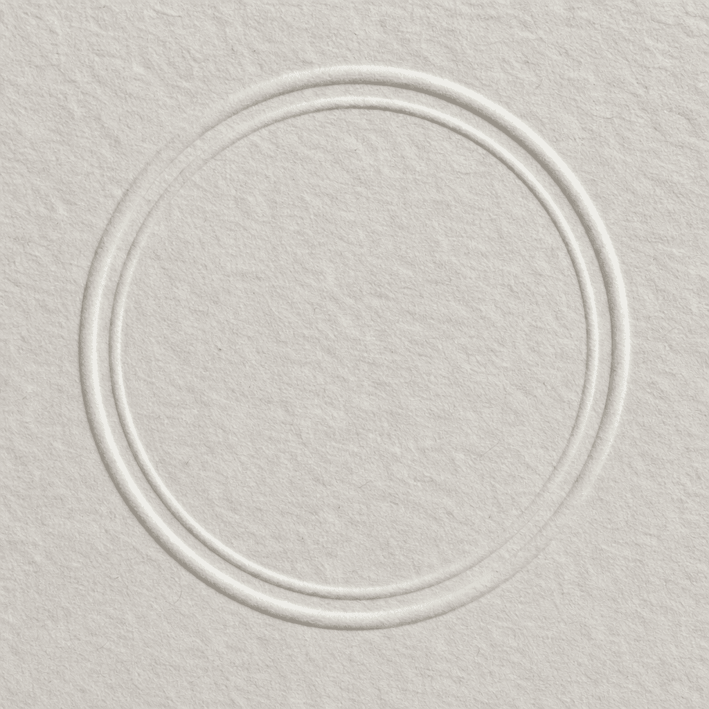An embossed circular seal pressed into paper, carrying the verdict, the hostname and the time of the audit.